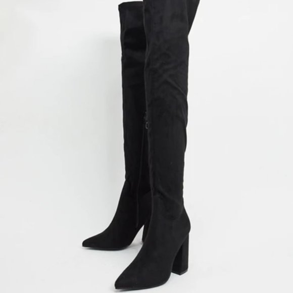 asos thigh high boots